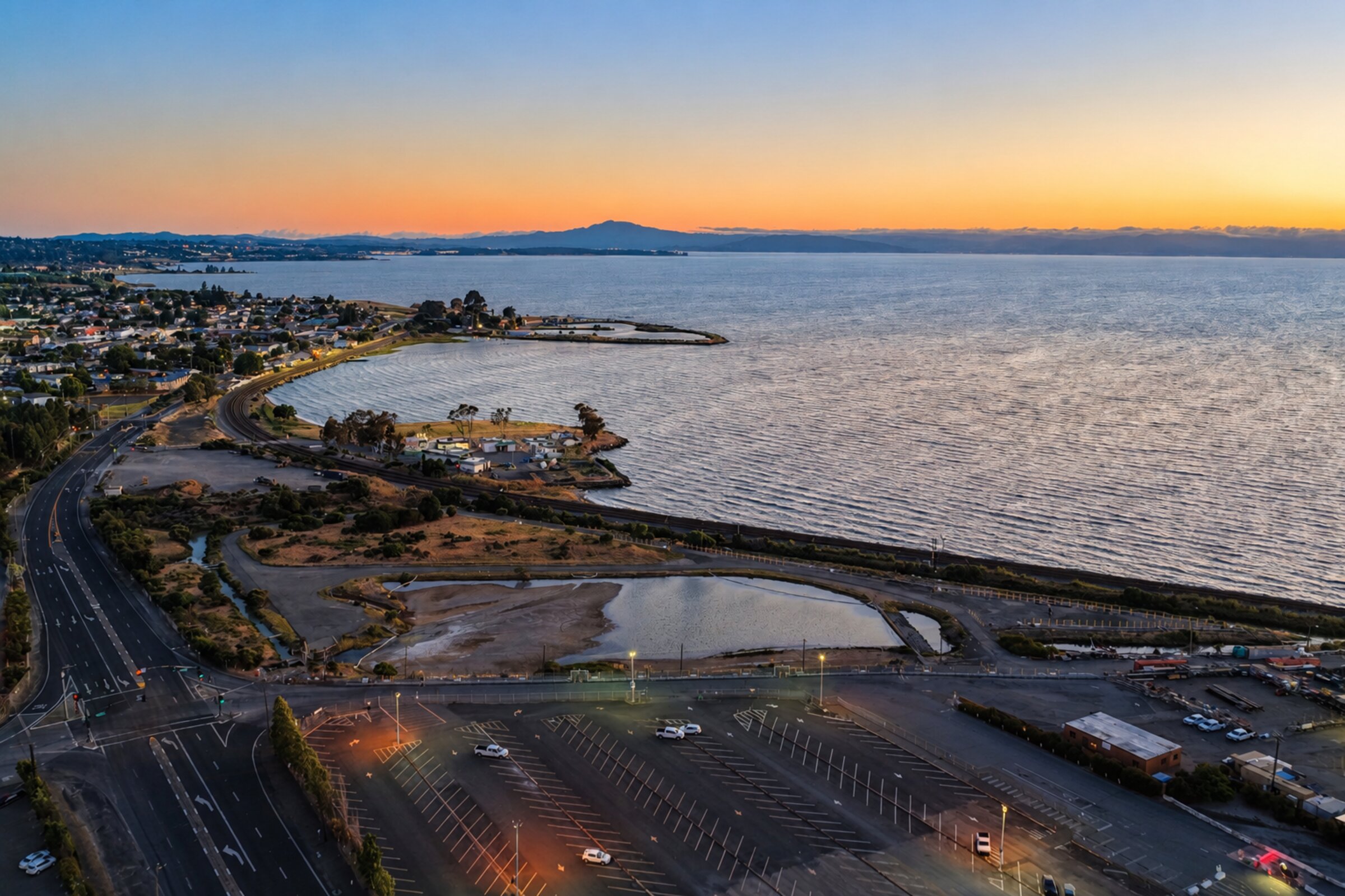 Bay Town at Sunset — Bay Area