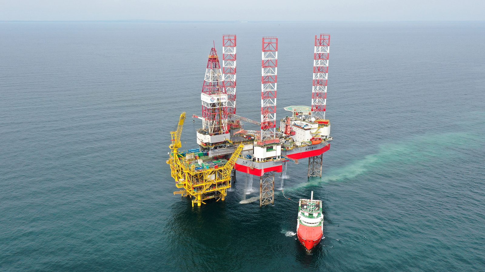 Offshore Drilling Platform Aerial