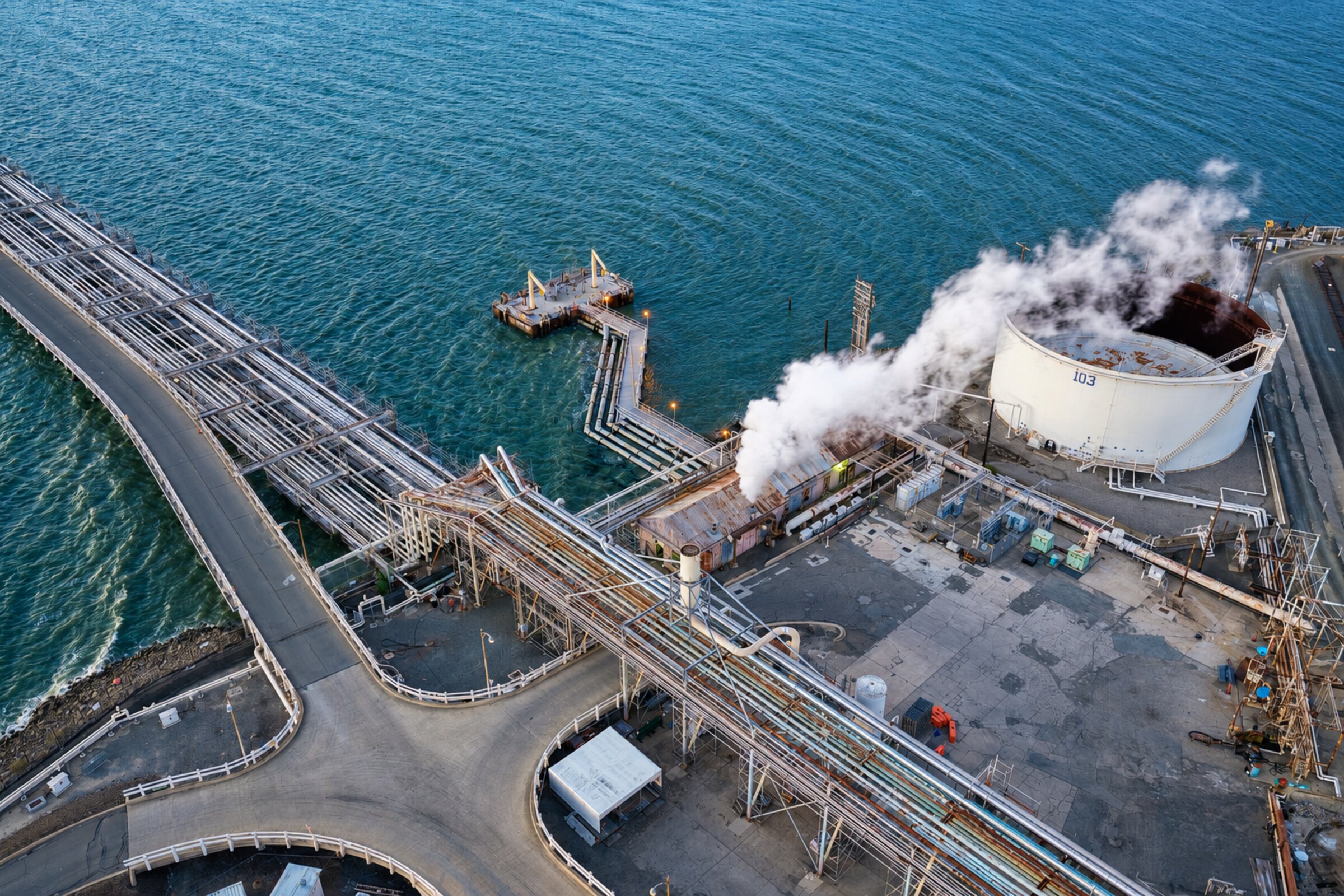 Industrial Pier & Storage Tanks