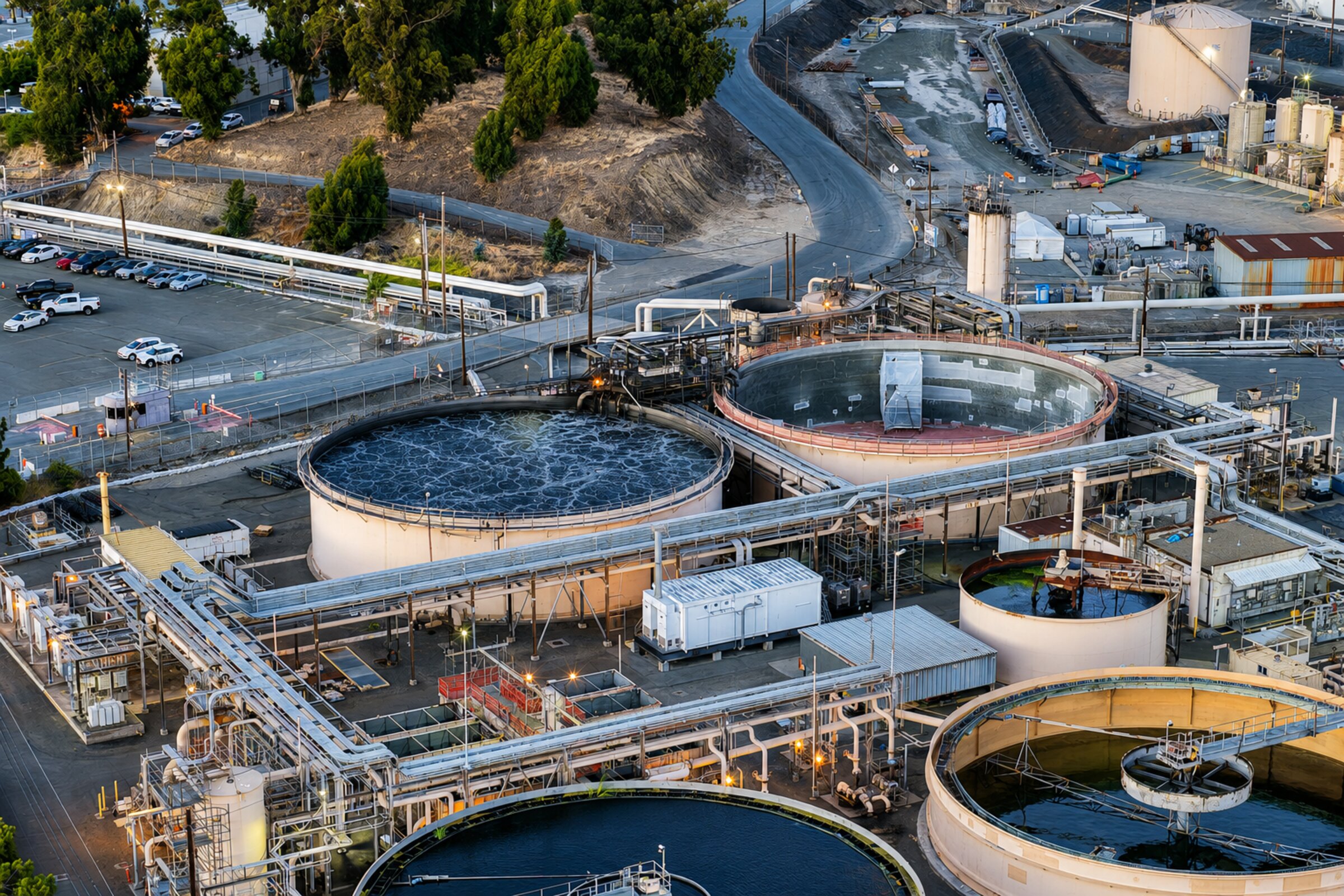 Water Treatment Facility Aerial